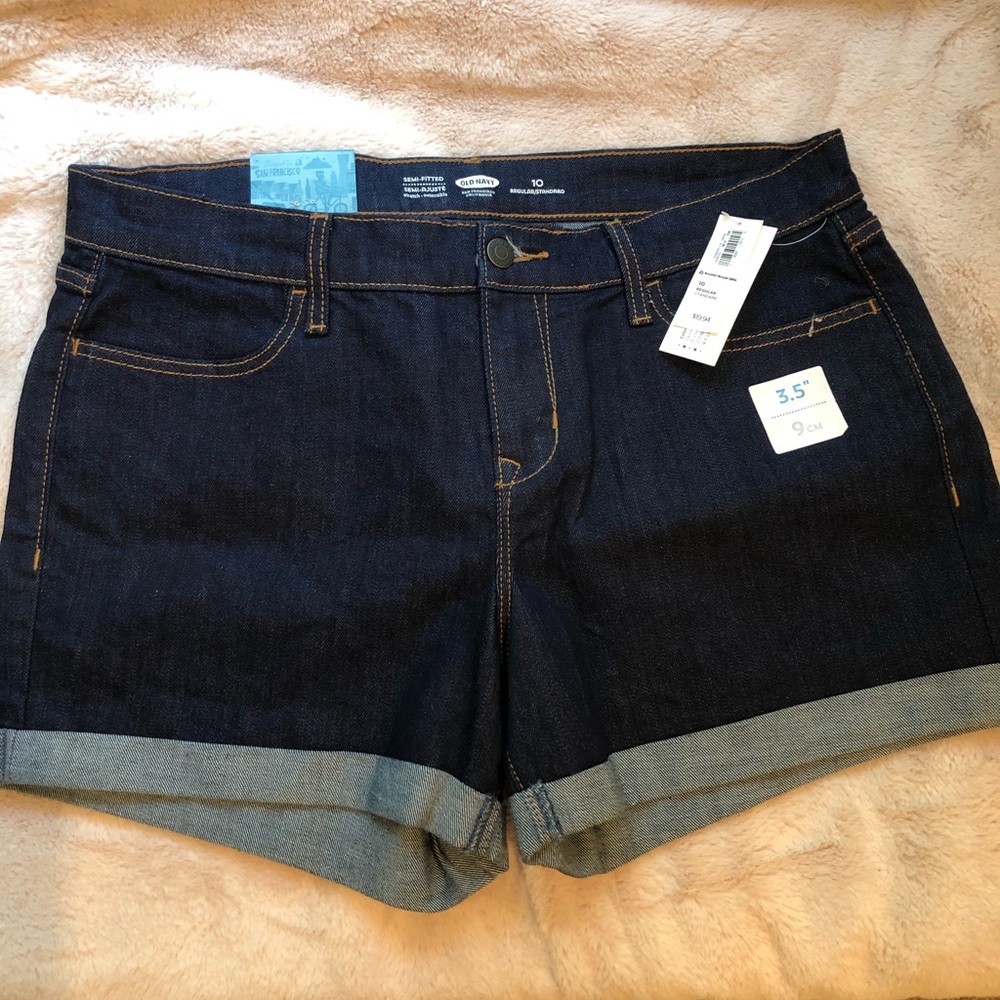 Dark Wash Jean Shorts